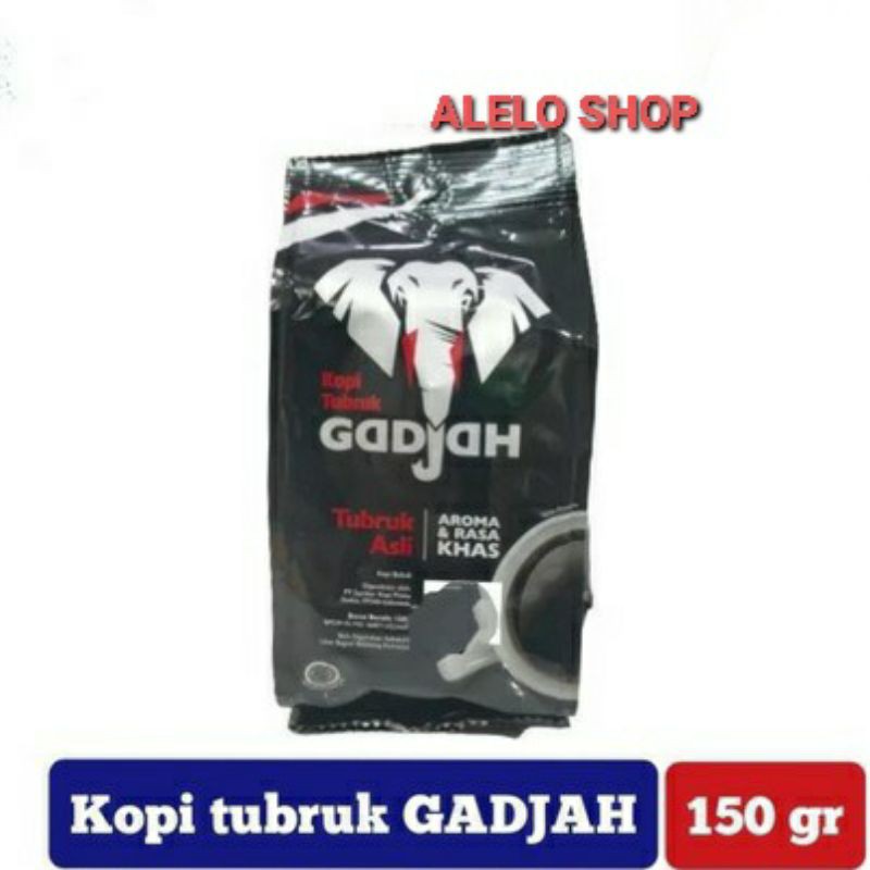 Kopi gadjah tubruk 150 g kopi bubuk hitam gajah coffee powder bean 150gr 150g aroma khas indonesia