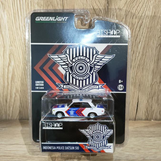 Greenlight Datsun 510 Mobil Polisi Indonesia PJR Diecast