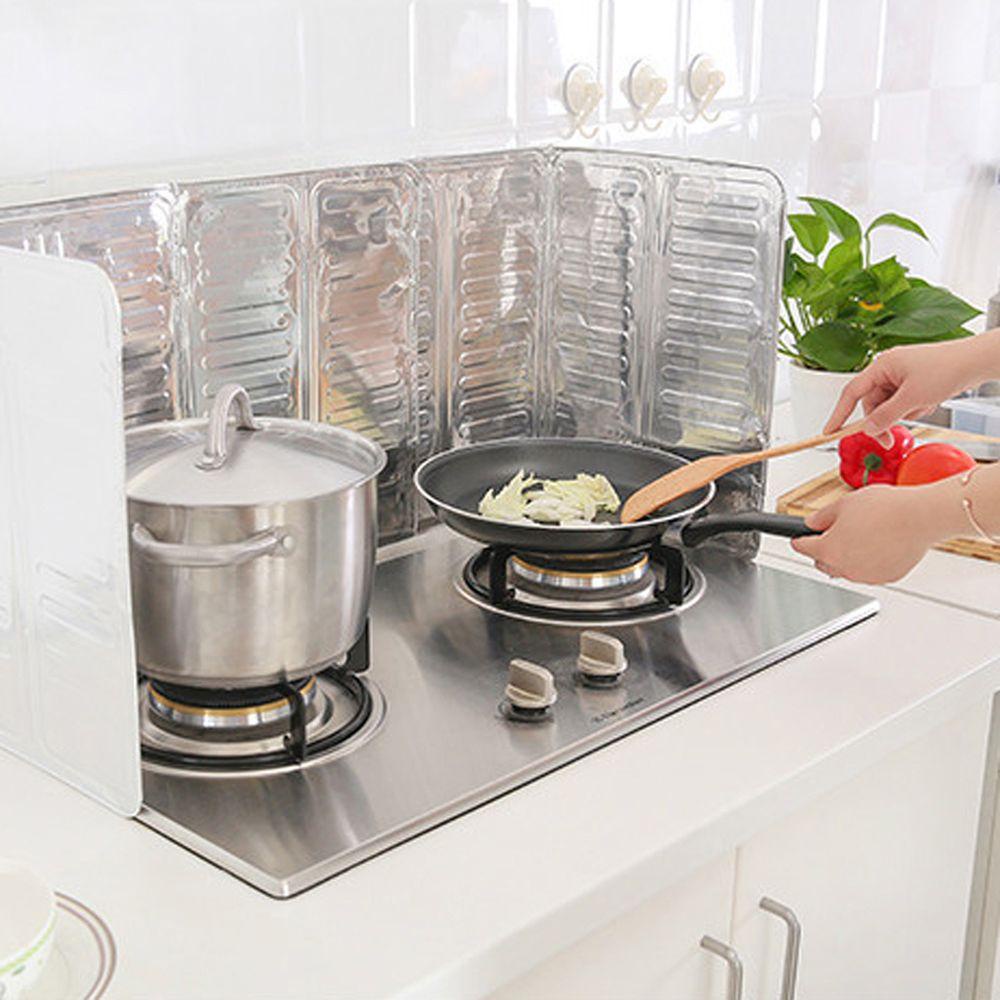 Populer Oil Splash Guard Pan Removable Pelindung Penggorengan Dapur