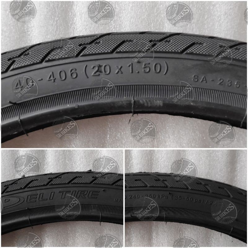 Ban Luar 20 x 1.50 Sepeda Minion Lipat Mini. SWALLOW DELI TIRE