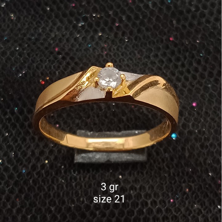 Cincin Emas 17K - 3 gr Kadar 750 - 792