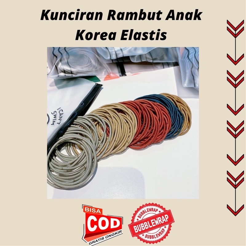 Kunciran Rambut Anak Korea Elastis