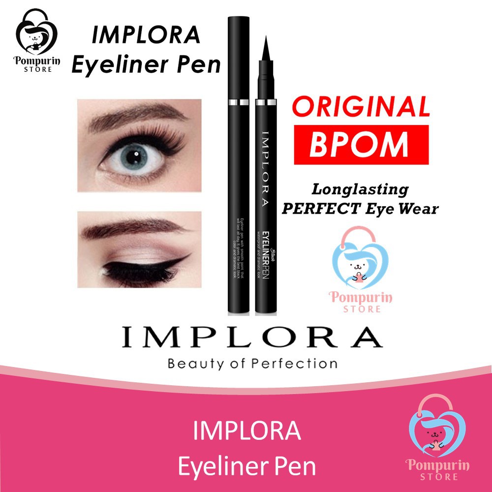 CS1-Implora Black Eyeliner Pen (Waterproof and dramatic look) 1.7 100% Original