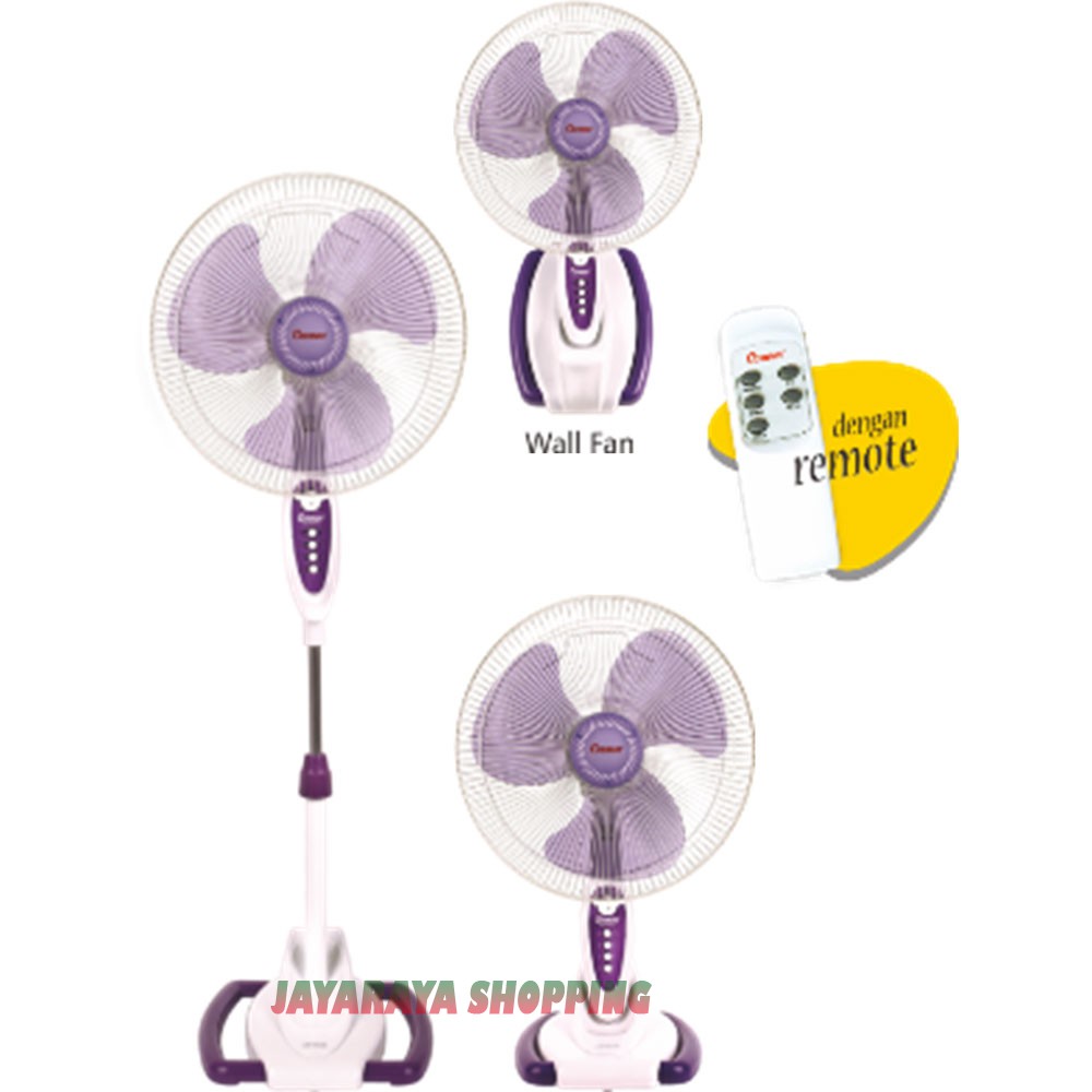 Kipas Angin - Kipas Angin Berdiri - Stand Fan Cosmos 16SO88R –16 inch 3in1 Remote Brand : Cosmos