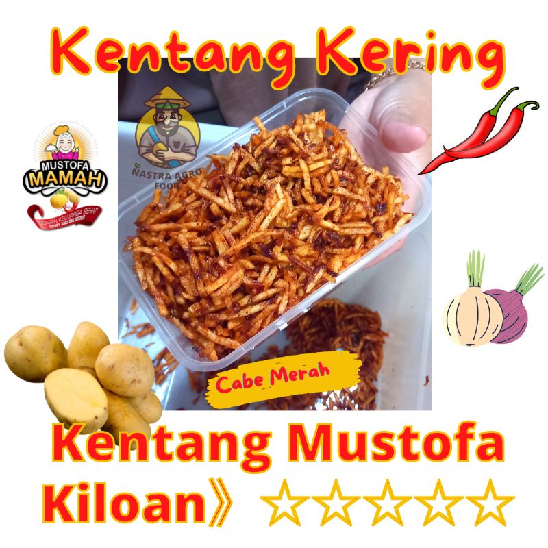 Terlaris Kering Kentang Mustofa 1 KG _Kentang kering mustofa termurah