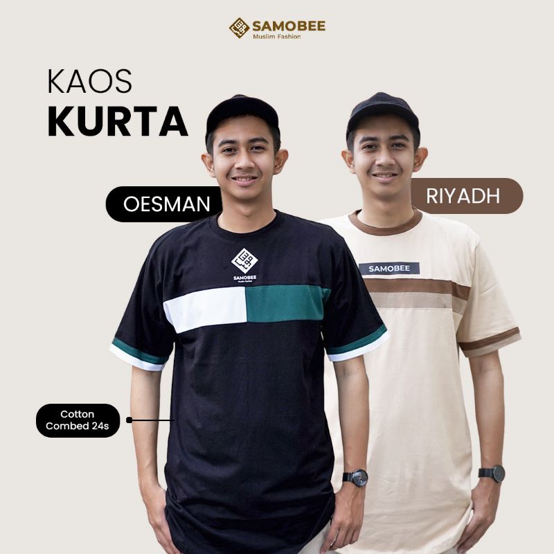Kaos Kurta Pria Dewasa Pakistan Riyadh Oesman Muslim Bahan Katun Madinah Asli Premium
