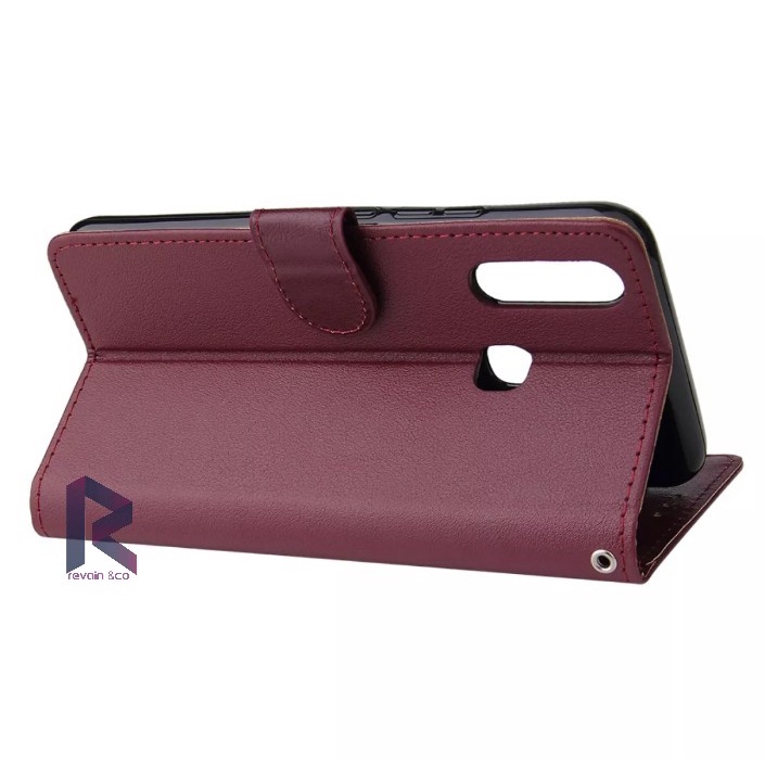 CASING VIVO Y12 Y15 Y17 FLIP WALLET LEATHER KULIT PREMIUM SARUNG BUKA TUTUP FLIP CASE VIVO Y12/Y15/Y17