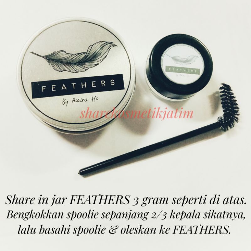 (Share in Jar) Feathers Feather by Amira Ho Brow Styling Kit Malaysia Share in Jar