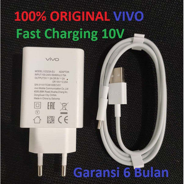 Charger VIVO Fast Charging + Type-C V2323A-EU 10V Original100%