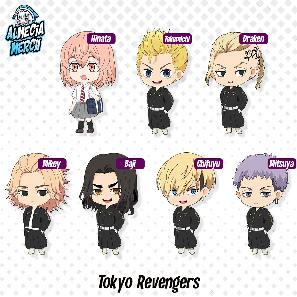 Gantungan Kunci Tokyo Revengers / Keychain Anime Karakter Tokyo Revengers Mikey Draken Chifuyu