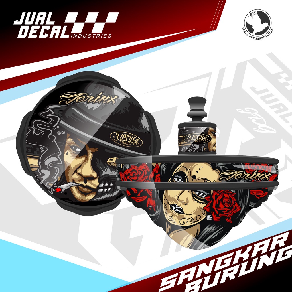 Stiker Sangkar Lovebird JOKER JERINK | Stiker Tebok Lovebird Pvc