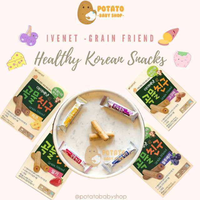Ivenet Korean Snacks - Grain Friend Biscuit 9m+