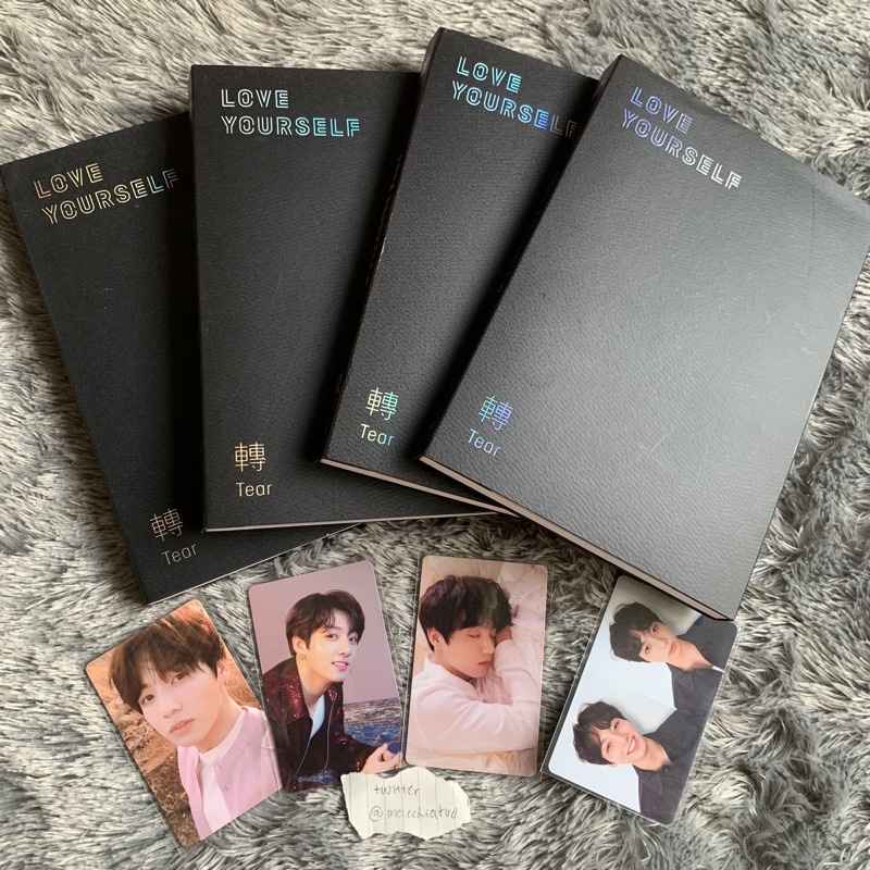 PC Jungkook Tear Y, Tear U, Answer S, Tear Limited Edition PC Fullset Photocard Jungkook, Lenti Keyr