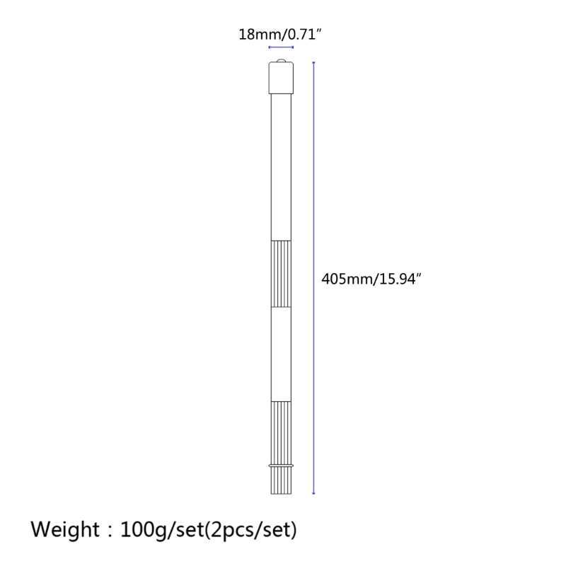 Stik Drum Jazz Bahan Bambu Untuk Latihan Aerobik Cardio