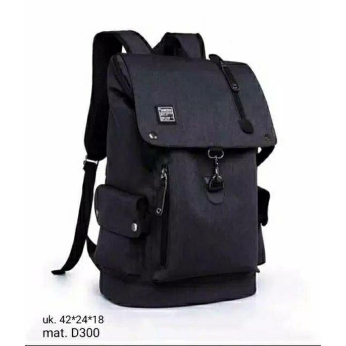 DISTRO Klub New Arrival - Tas Sekolah UNA Backpack Up to - Tas Pria Tas Wanita Daypack Ransel SD SMP SMA-Hitam