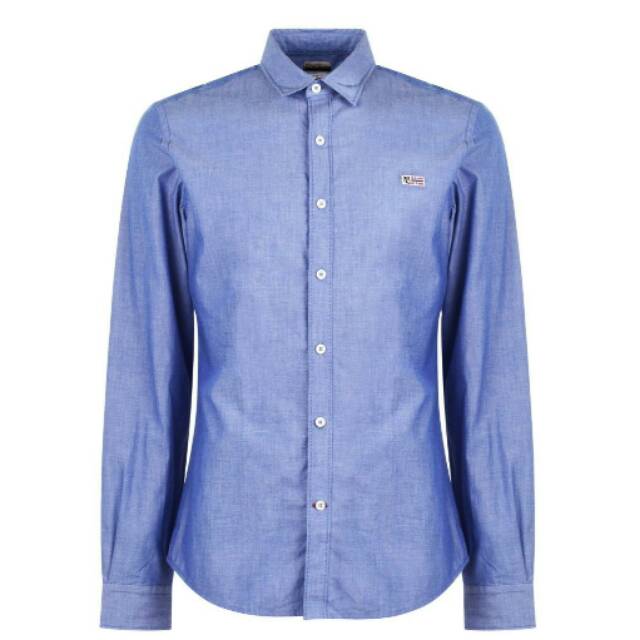kemeja napapijri geilo slim fit original
