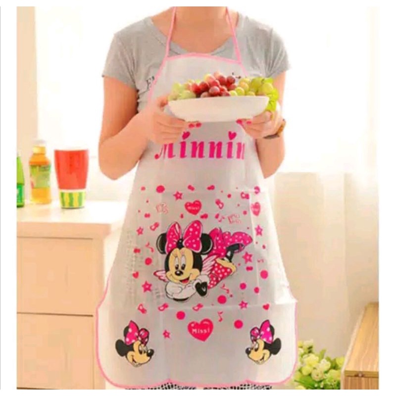 Celemek apron waterproof anti air minyak karakter