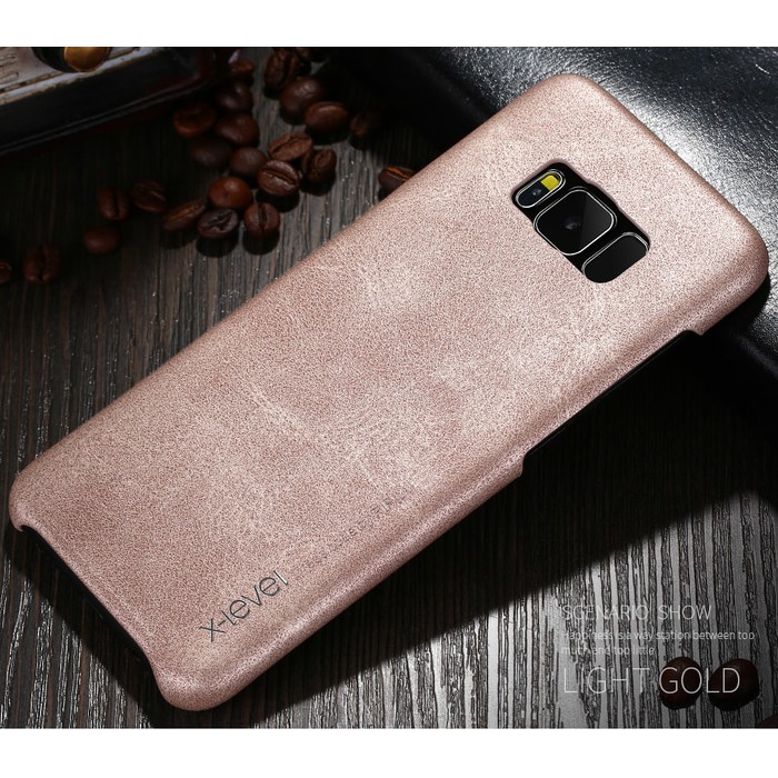 Aksesoris Hape-X-LEVEL VINTAGE Samsung S8 edge S8+ plus leather back cover case hp