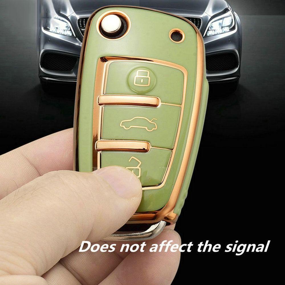 Top Remote Key Case Soft TPU Pelindung Kulit Key Fob Cover