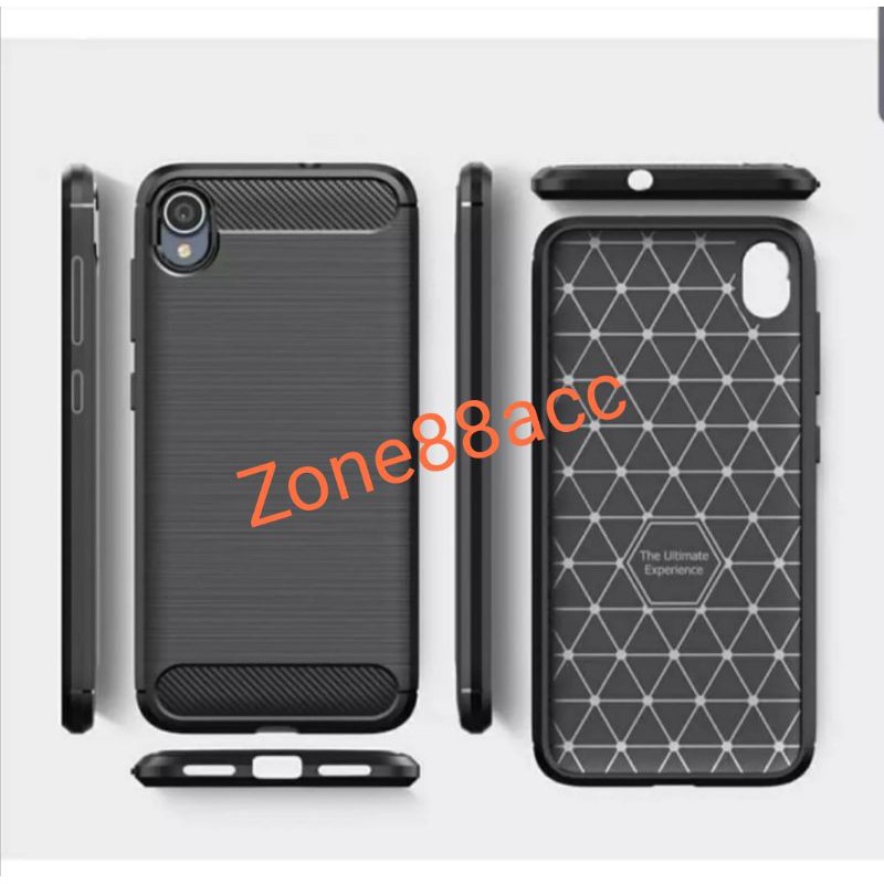 Silicon Case Asus Zenfone Live L1 Softcase iPAKY Carbon Casing Cover TPU