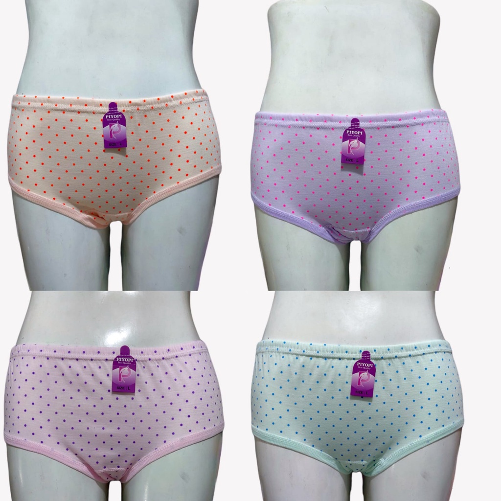 Celana Dalam Wanita Jumbo Motif Bintik Polkadot 4L 3L XL L CD Wanita Perempuan Jumbo Motif Ecer