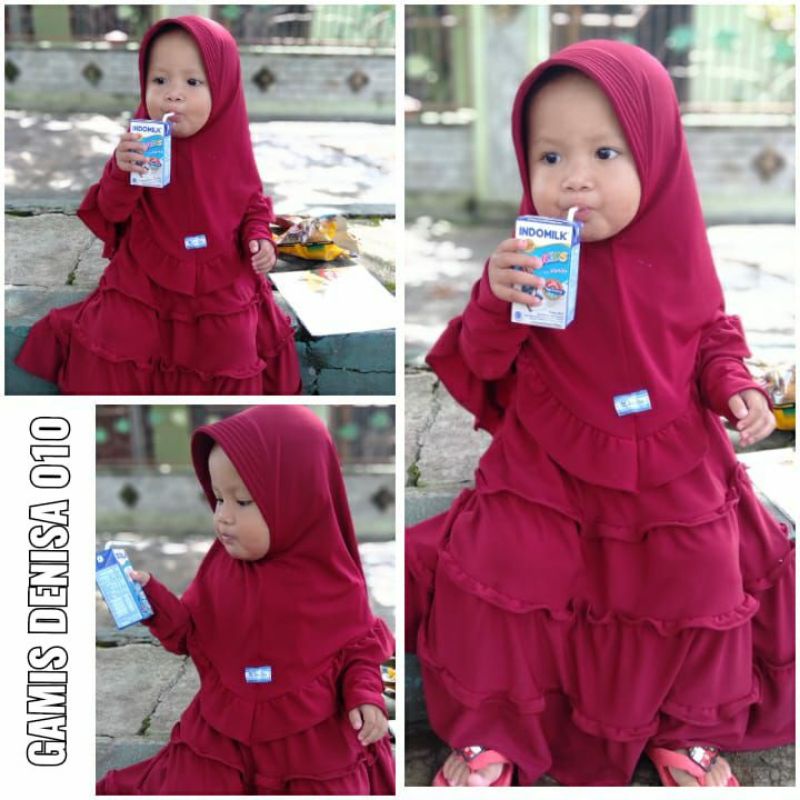 Gamis Susun Rempel Gamis Denisa 010