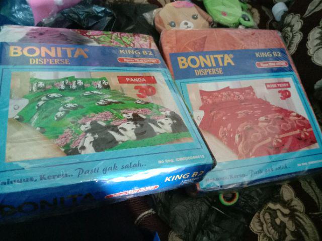 Sprei Bonita Motif Rose Teddy Ukuran 160 Dan 180