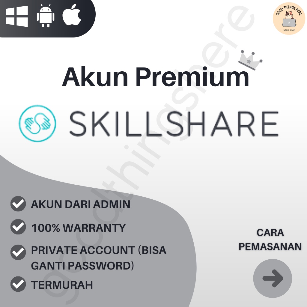 AKUN PRIVATE & SHARED SKILLSHARE | PROSES CEPAT & TRUSTED