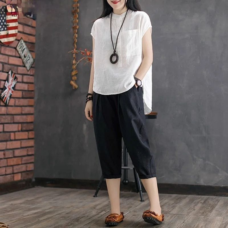 Rahel Blouse Cringkel / Kemeja Pendek Wanita / Blouse Chiangi Wanita / Atasan Wanita