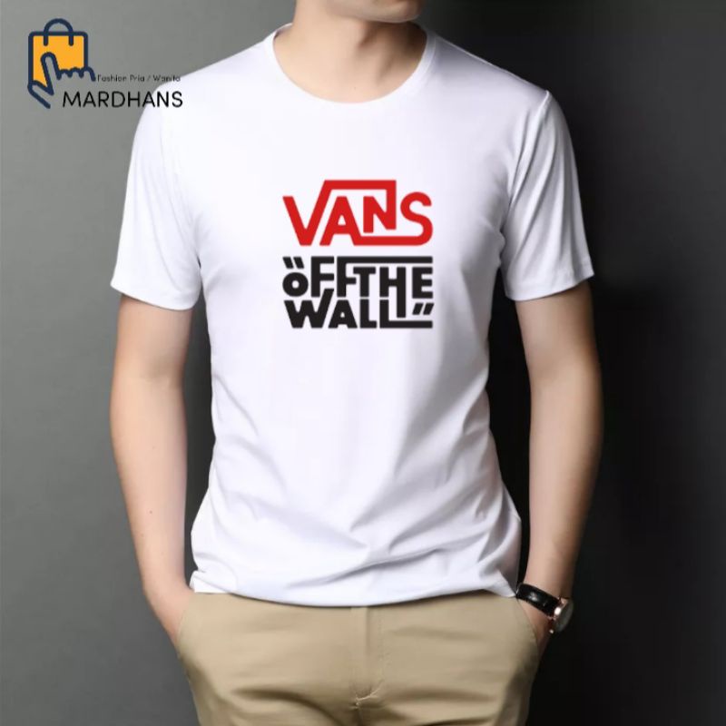 kaos pria vans kualitas bahan premium / tshirt vans pria