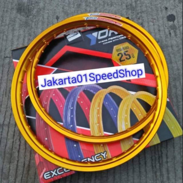 Velg Yoko Rim Vleg Yokko WM Gold Polos Pelek Velg Yoko Full Gold 140/140 Ring 17 Alumunium