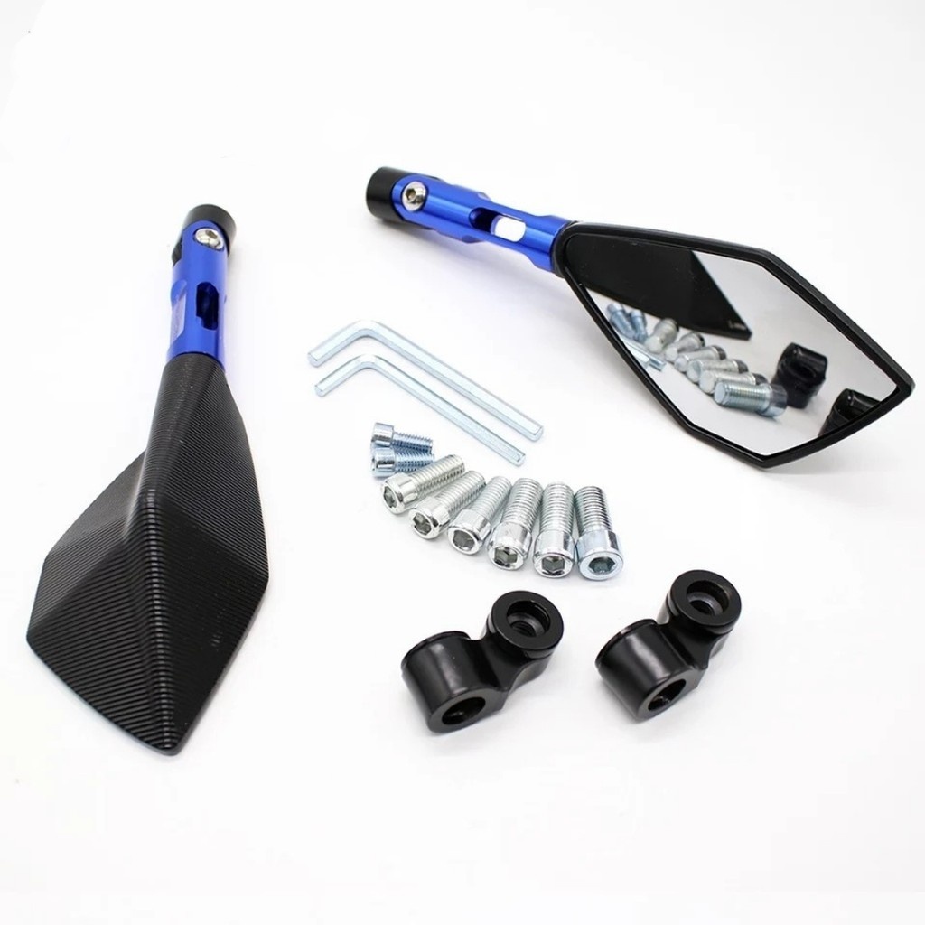 Spion Tomok Tomox V5 Dan V2 Universal Nmax,Aerox,Pcx,Vario,Beat,Mio,Vixion,R15,Cbr,Ninja Dan Motor Lain Nya-Biru V5