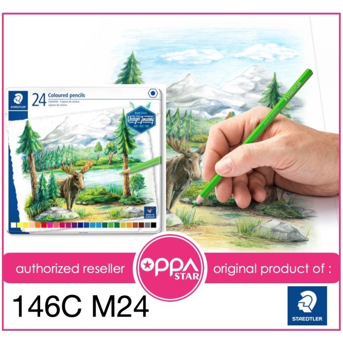 

Mudah Pensil Warna Set 24 Staedtler 146C M24 - Pencil Colour Metal Case Bergaransi