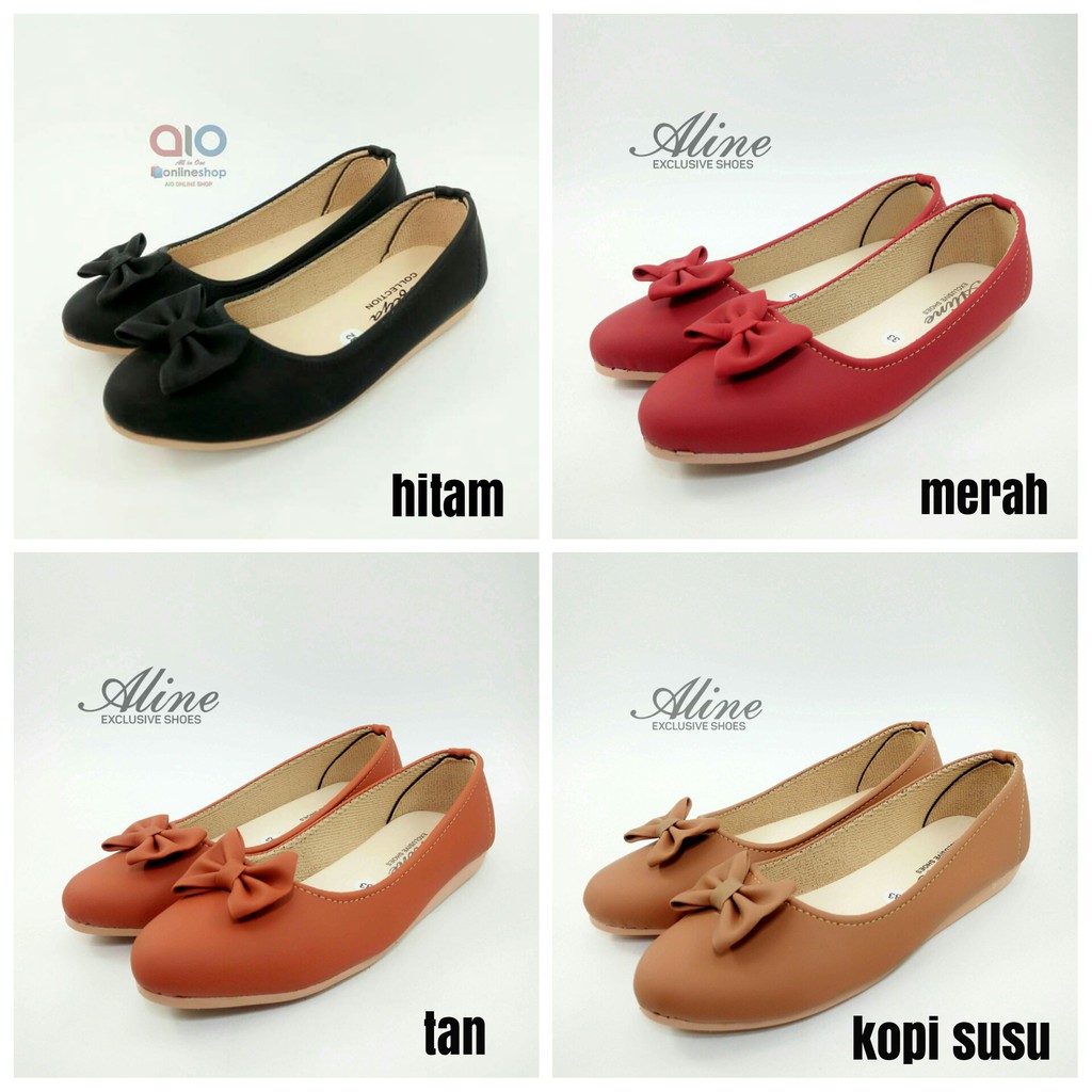 Flatshoes Sepatu Pita 31 35 Flat  Anak  Cewek Flats Shoes  