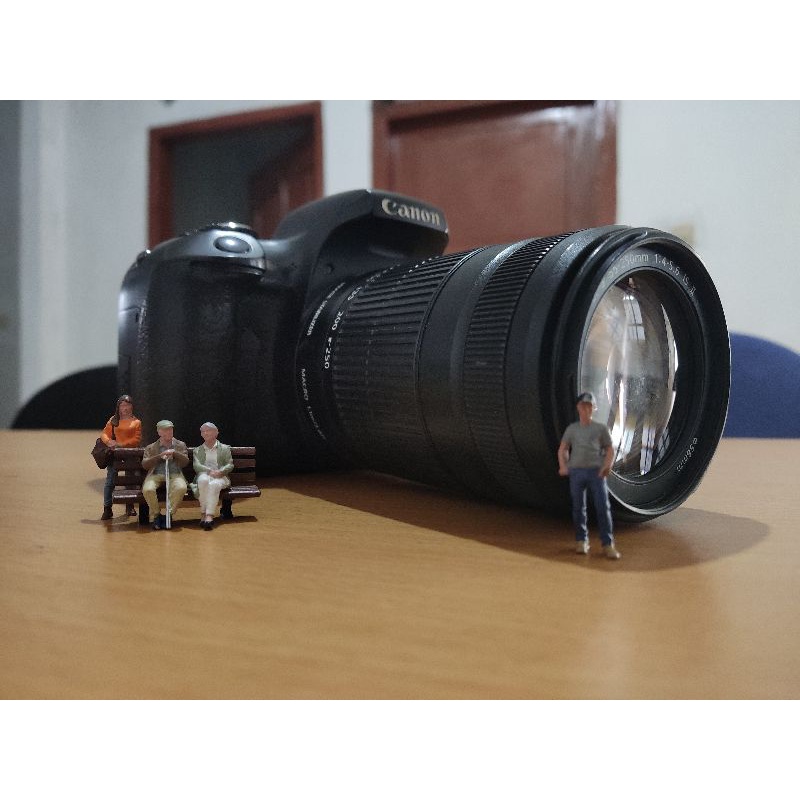 Kamera Canon EOS 750D + Lensa IS STM S2 55-250mm Second Bukan 800D 1200D 600D 1100D 700D