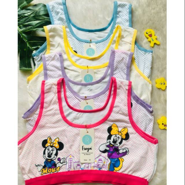 FREYA KIDS | Miniset anak Perempuan tali besar / Miniset katun / Atasan anak freya Art Tali Besar