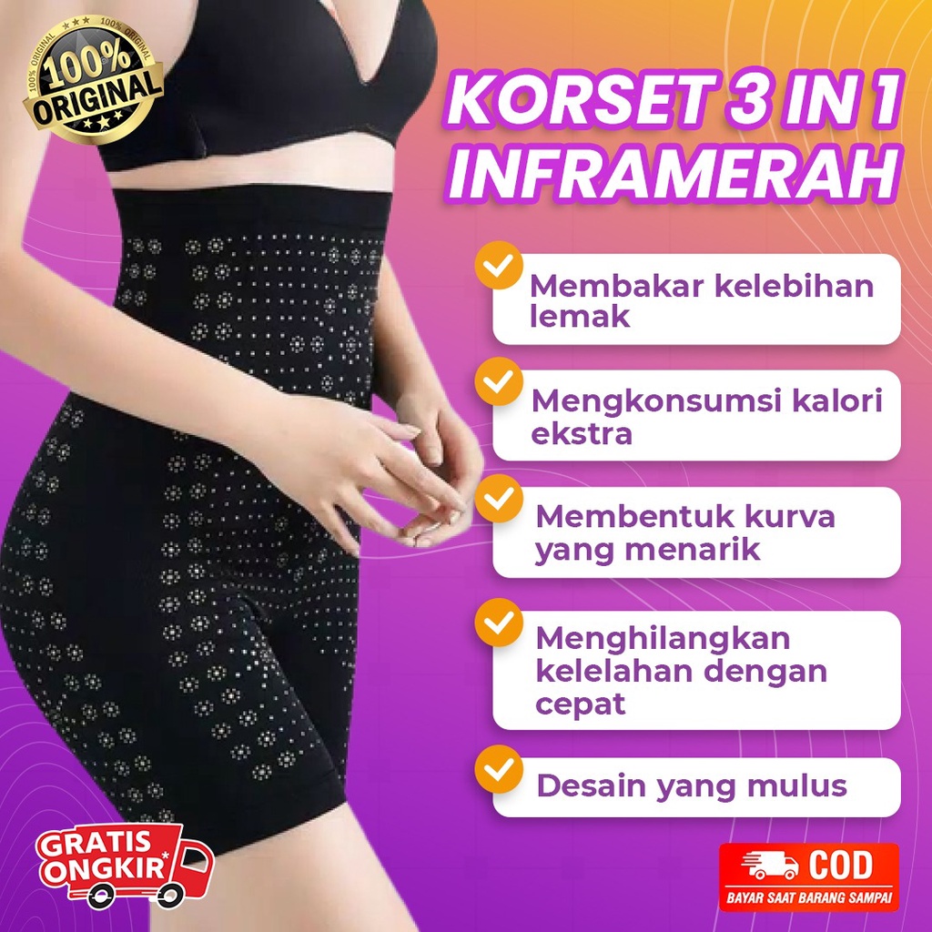 Korset Pelangsing Sorex 3in1 Paling Laris Ampuh Bakar Lemak Kecilkan Perut & Paha Dalam Hitungan