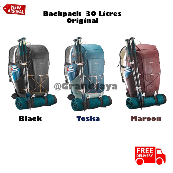 Tas Hiking / Gunung Pria SVN 014 Carrier Original murah Arpenaz 30 L Nh100 30L