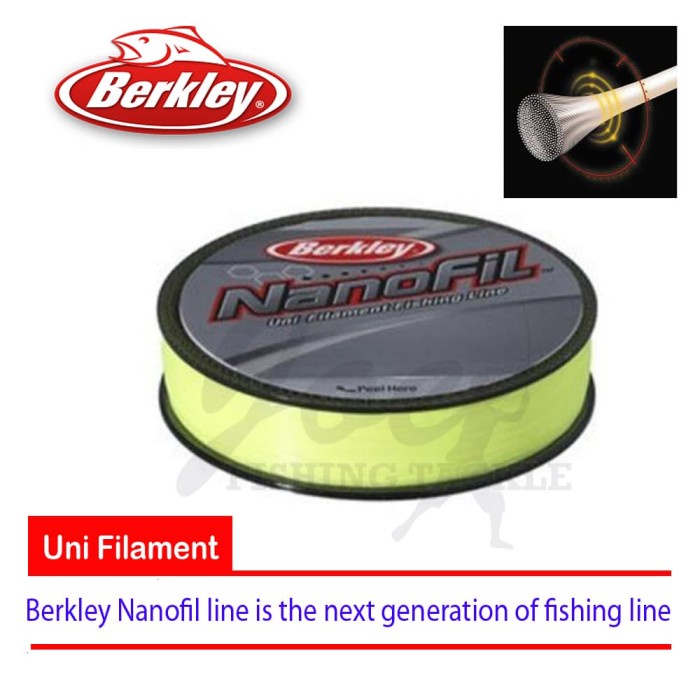 Berkley Nanofil 150YD H Vis Chr NF150 -Warna Kuning Stabillo Senar PE