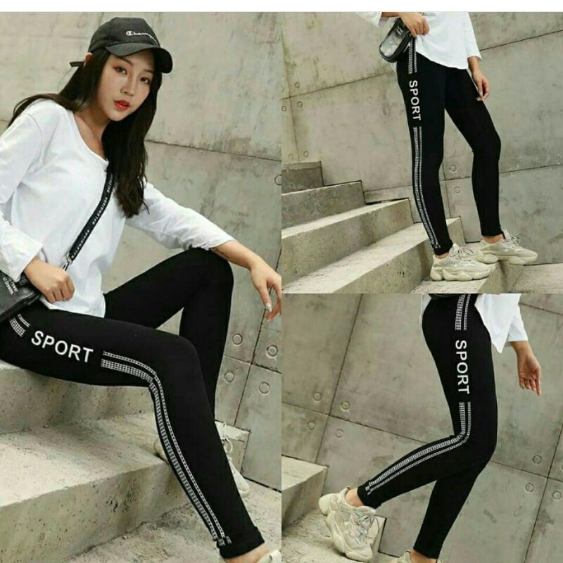 NEW LEGGING SPORT SABLON IMPORT / LEGGING IMPORT MURAH / LEGGING MURAH