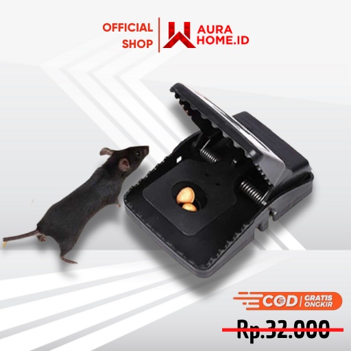 Jebakan Perangkap Tikus Black Mouse Sensitive Trap / Jebakan Perangkap Penjepit Jepit Jepretan Jepre