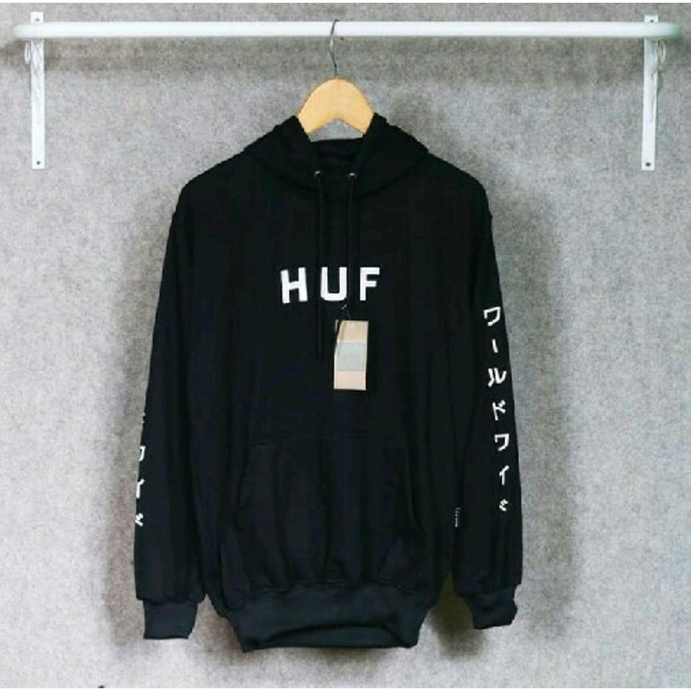 TERLARIS jaket pria hodie huf premium jaket kekinian gaul Jaket Keren