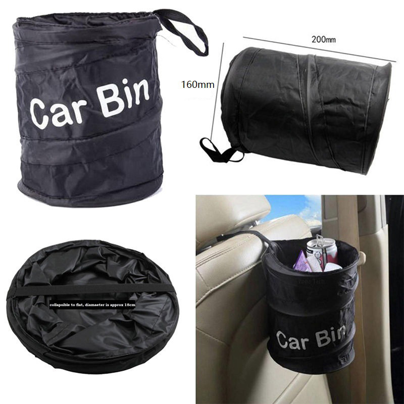 Hot car Trash Can Bin Tong Sampah Gantung Collapsible Multifungsi car Vehicles Trash Bin Tempat Sampah Kotak Penyimpanan Aksesoris Mobil