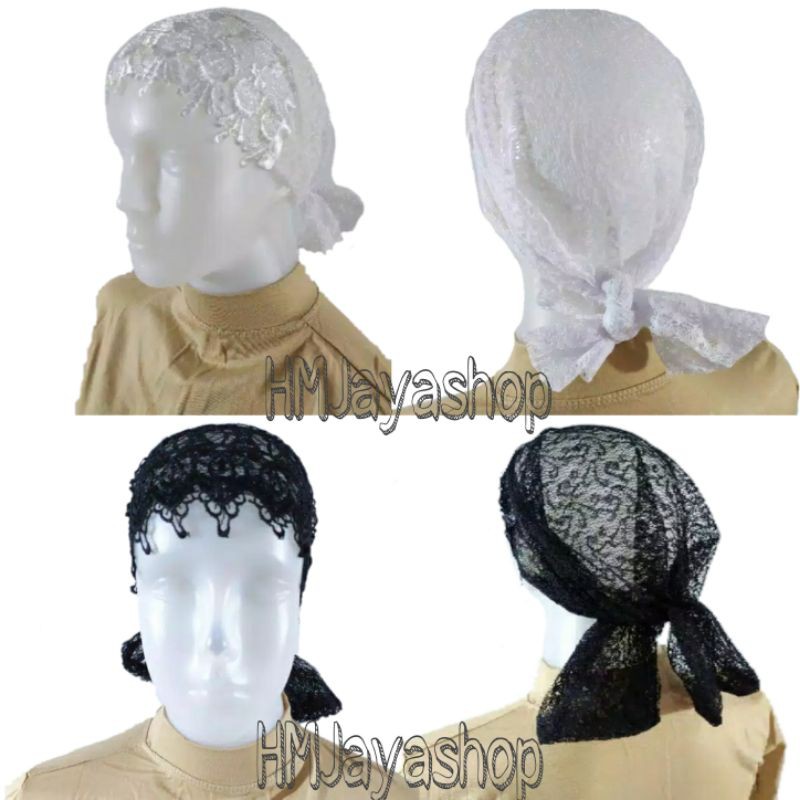 Ciput Renda Ikat Inner Renda Panjang Ciput Nenek