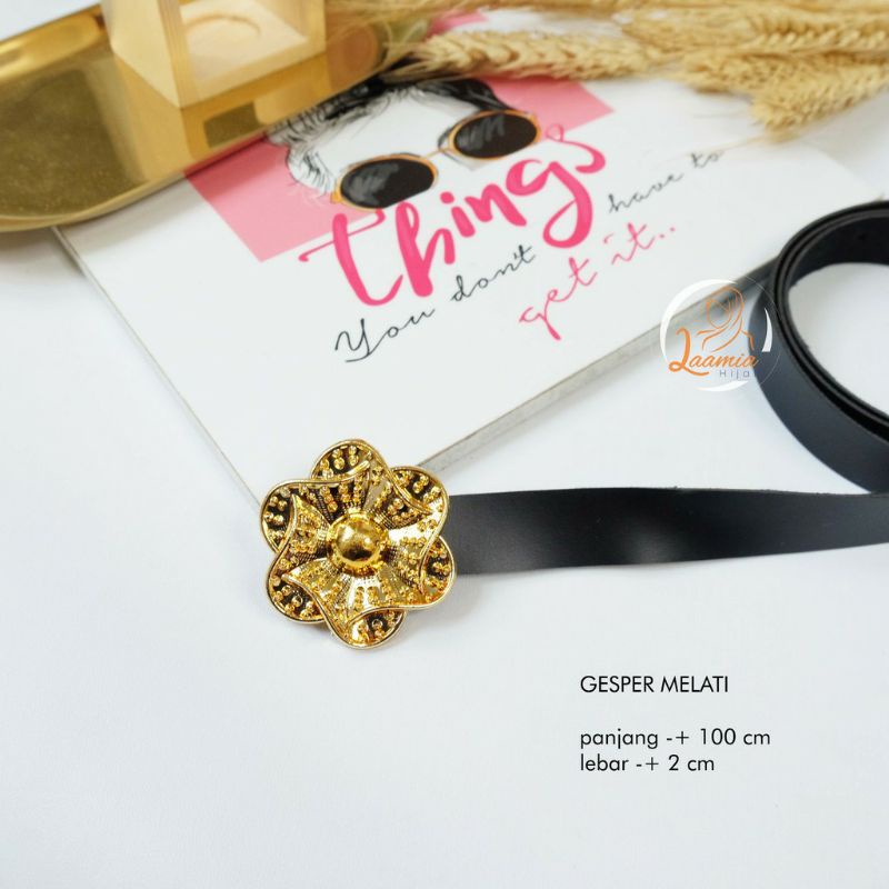 Zn Ikat pinggang wanita logo CG H mutiara / belt Gesper wanita