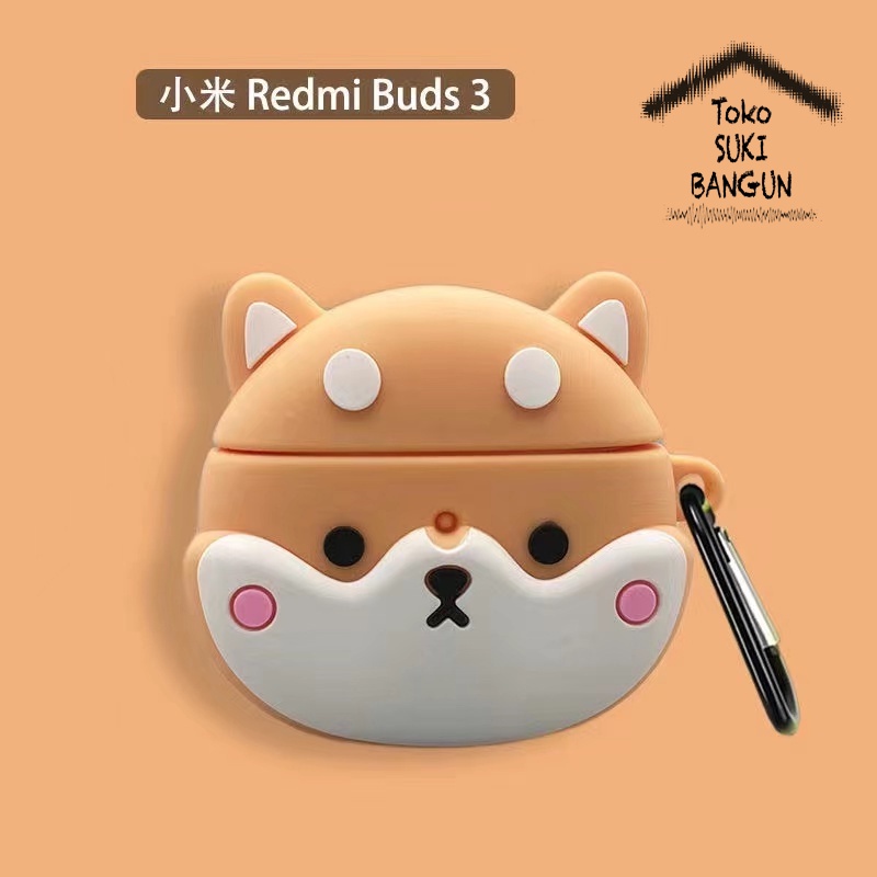 Case Redmi Buds 3 TWS Rubber CUTE CARTOON Cover Casing Pouch Protector