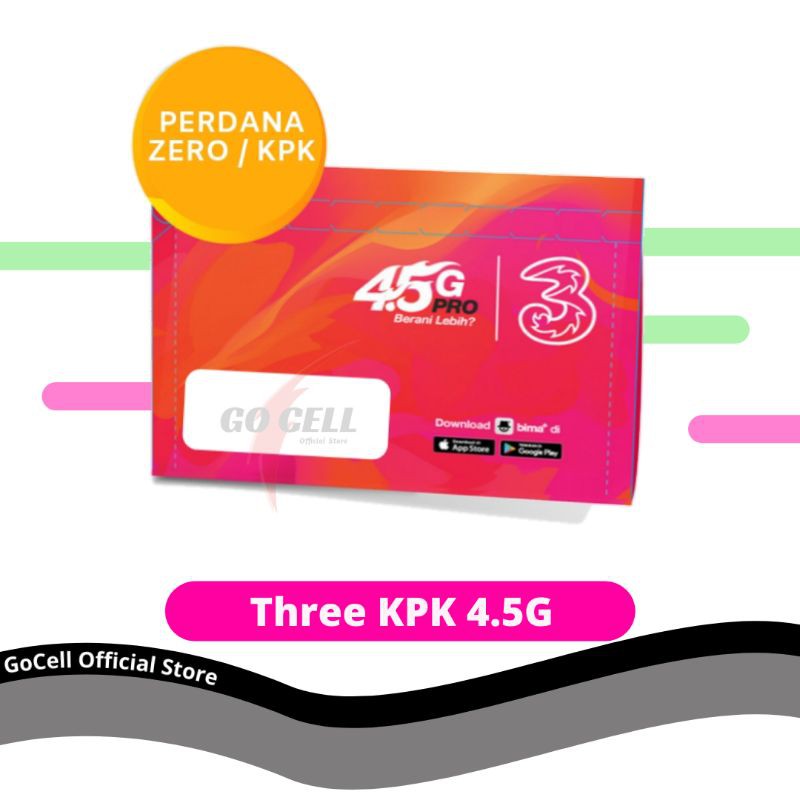 KPK Three / Kartu Perdana Kosong Three KPK Tri 10 11 12 Digit