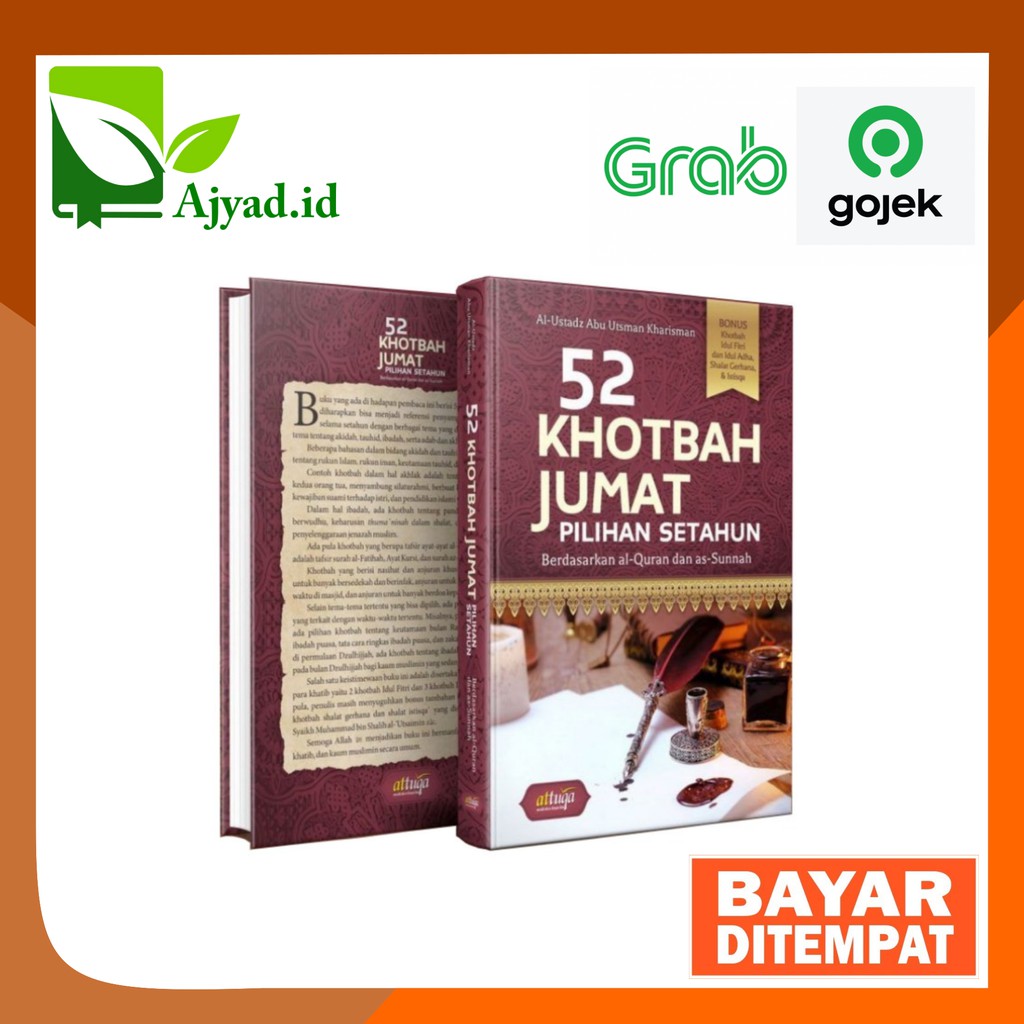 Jual Buku 52 Khotbah Jumat - Pilihan Setahun Kumpulan Khutbah Jumat ...