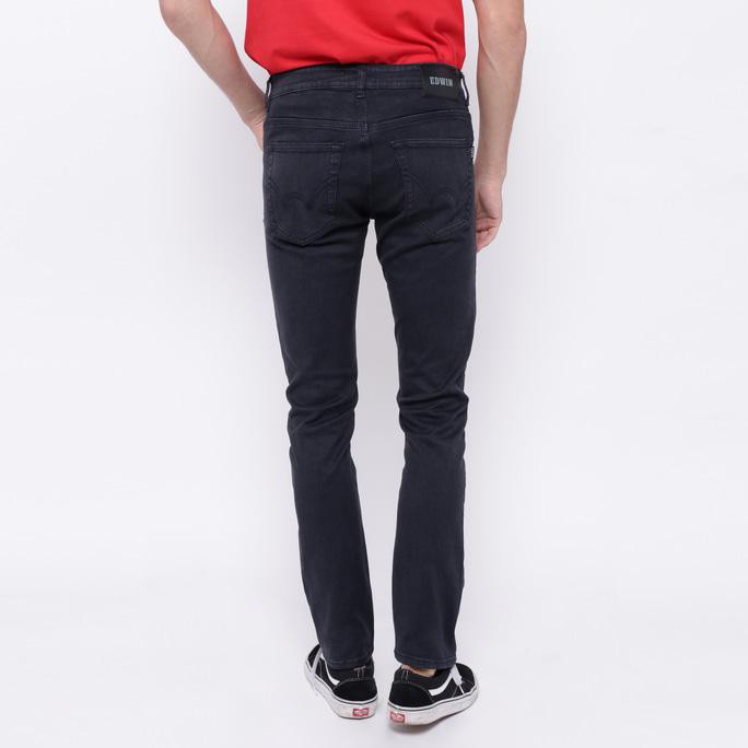 New Product Edwin Celana Jeans 506-37-D.Grey Slim Fit Pria Panjang Abu-Abu Tua - Abu -Abu Tua, 28