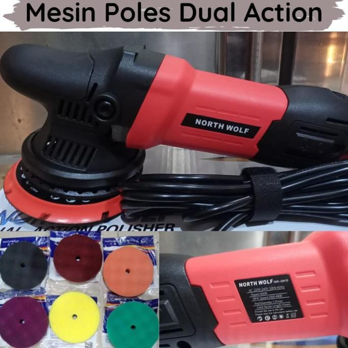 Mesin Poles Dual Action 15mm Dual Action Polisher